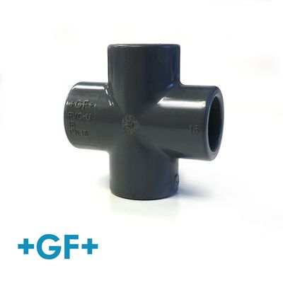 GF PVC-U Cross Plain Metric