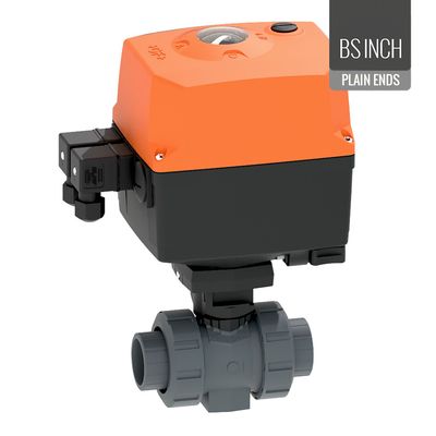 GF PVC-U Electric Actuated Ball Valve Imperial
