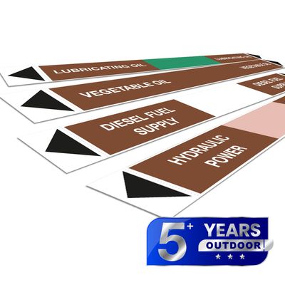 Individual Pipe Markers for Oils & Combustibles