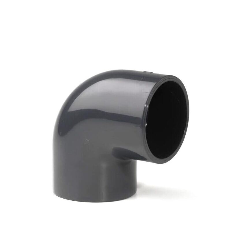 1/2 1/2" PVC 90˚ Elbow Plain 15 Bar Pressure Pipe Fitting - Grey UPVC
