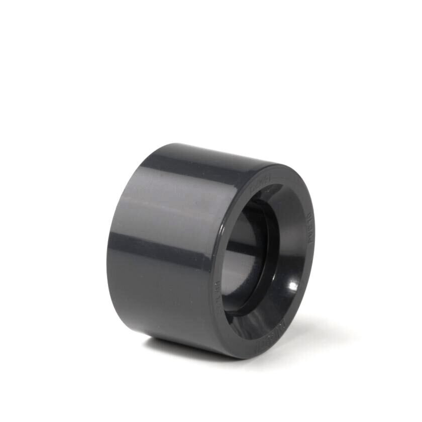 1 1" x 3/4" PVC Reducing Bush Plain Plastic Pressure Pipe Fitting - 15 Bar