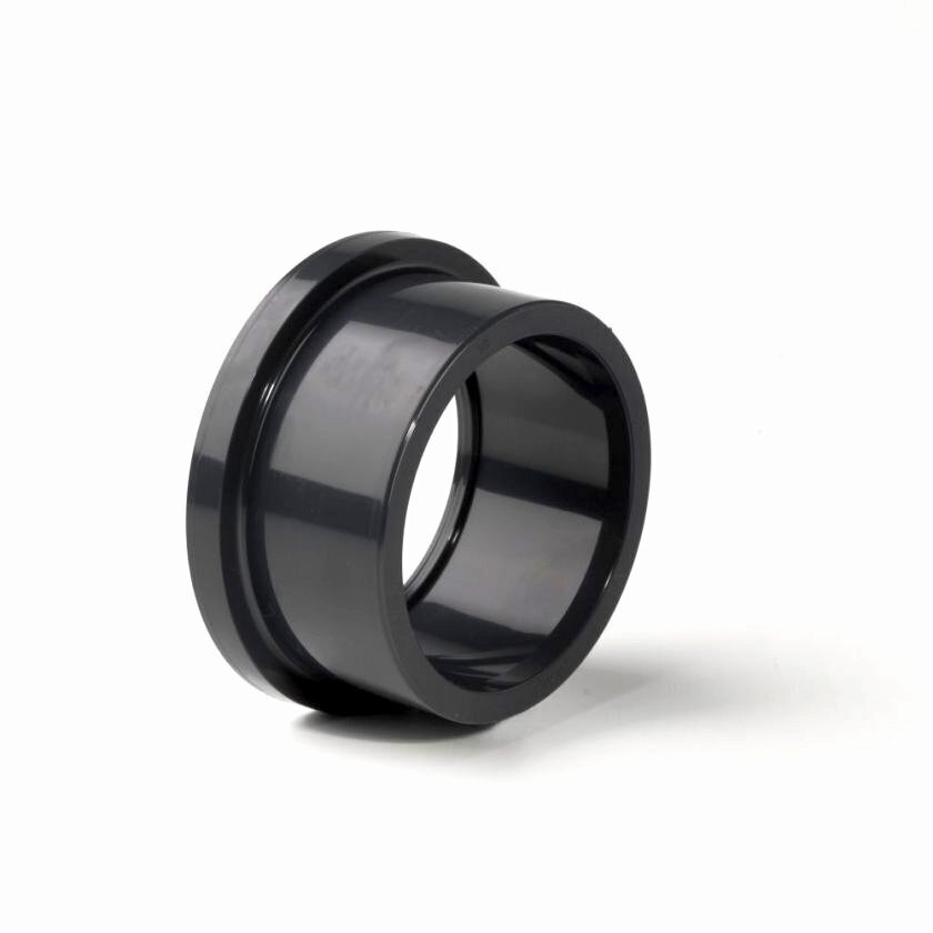 4 4" PVC Stub Flange with Serrated Face - Plain - Plastic Pressure Pipe Fitting - 15 Bar