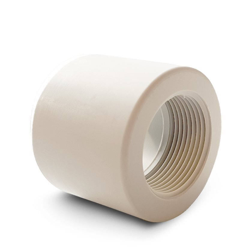 90mm x 3 90mm x 3" PP Adaptor Socket Plain x Thread