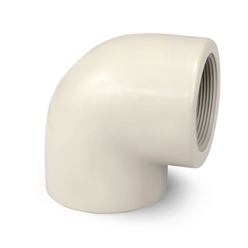 1/2 1/2" PP 90˚ Elbow BSP Thread
