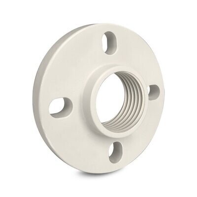 1" PP Full Face Flange Uni Drilling BSP Thread