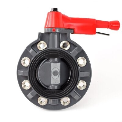 6 6" PVC U SAFI Butterfly Valve DN150 EPDM PN10/PN16 or ANSI