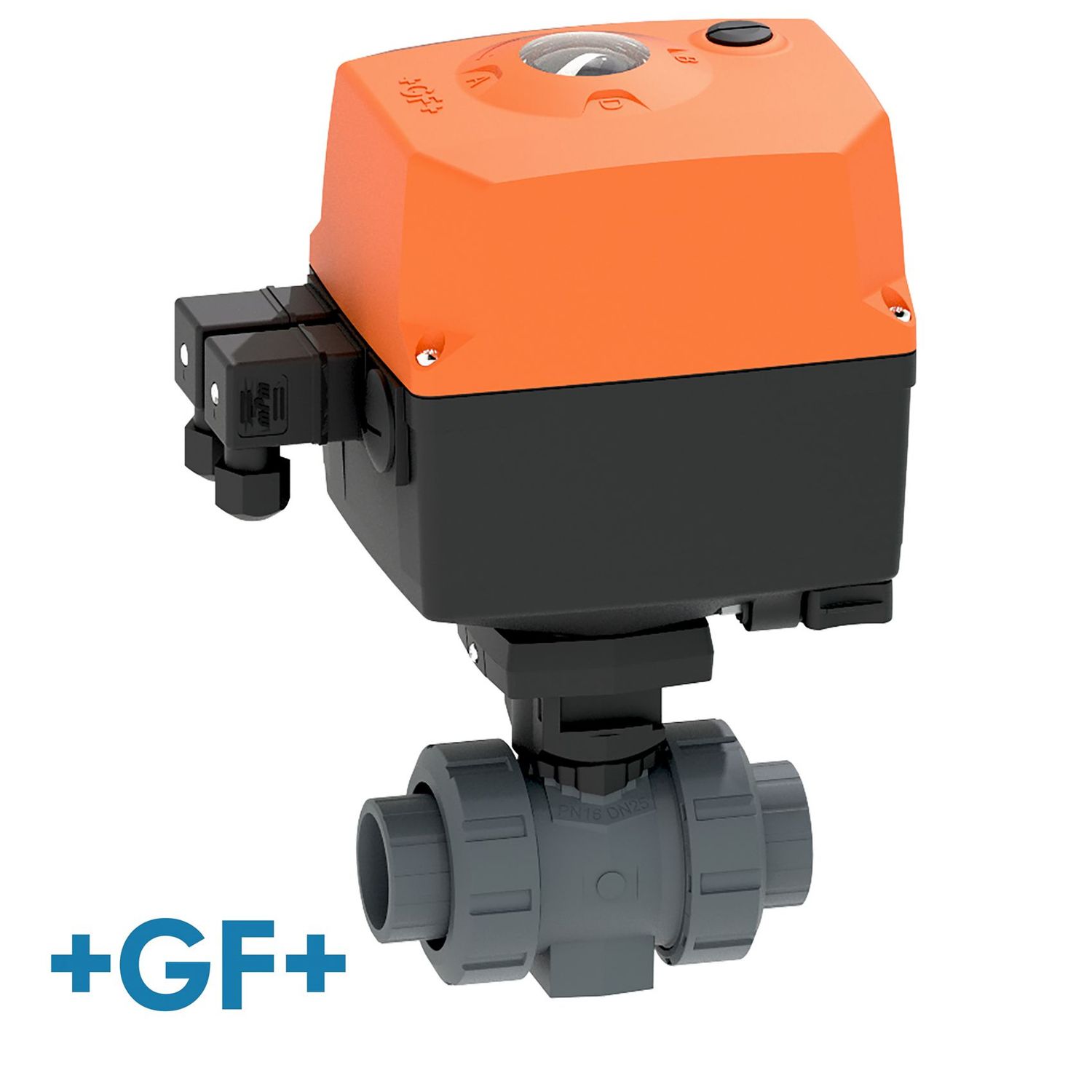 20mm GF PVC-U Electric Actuated Ball Valve type 183 20mm GF PVC-U Electric Actuated Ball Valve type 183