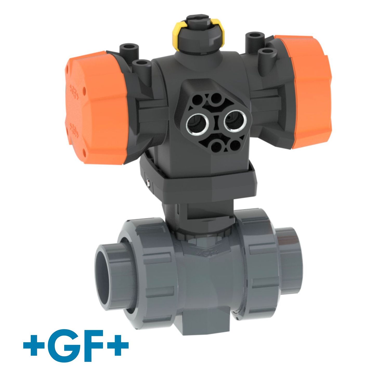 1 1" PVC-U Pneumatically Actuated 546 Ball Valve EPDM/FKM Seals