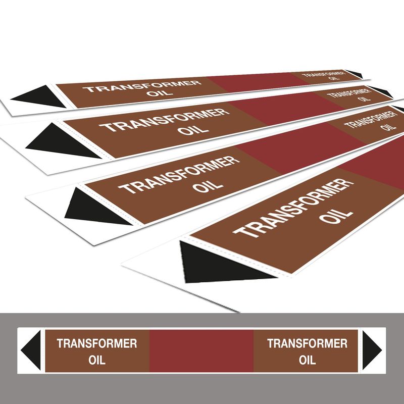 BS1710 Individual Pipe Markers for Transformer Oil