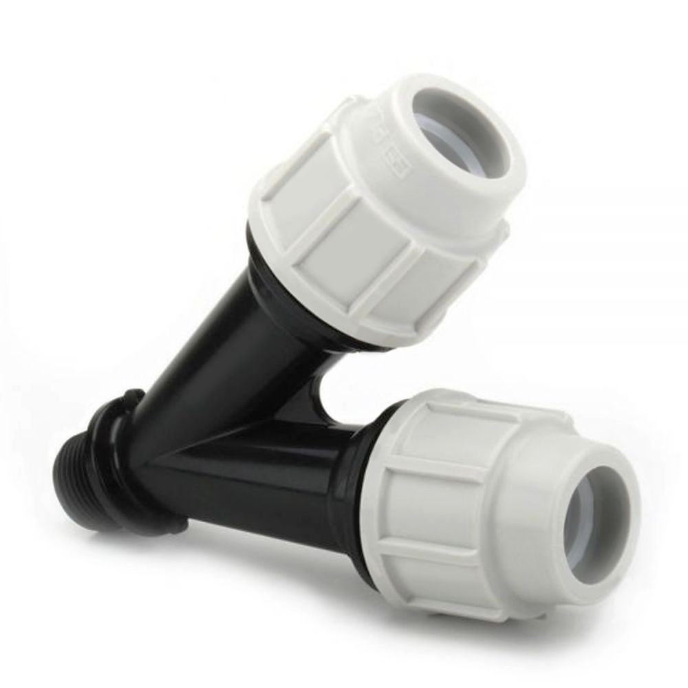 20mm x 20mm x 3/4 20mm x 20mm x 3/4" Plasson® Y-Fitting 7550