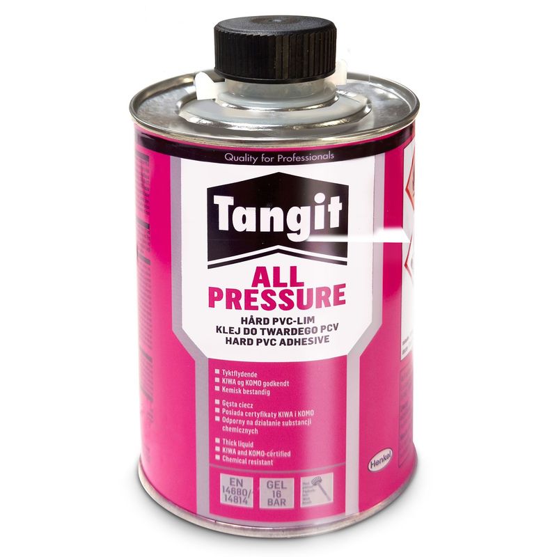 Tangit All Pressure PVCU Cement - 1 Litre Tin with Brush