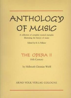 ​WOLFF, HELLMUTH CHRISTIAN: The Opera I-III (17-19th)