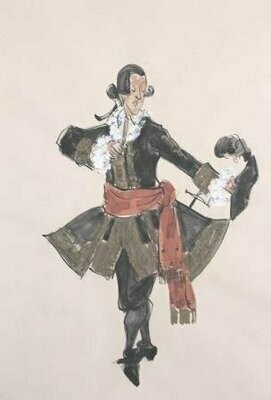 ​WOLF-FERRARI, ERMANNO - [BIGNENS, MAX (1912-2001)]: Kostümentwürfe zur Oper 