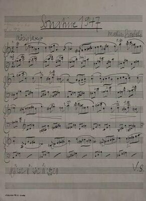 ​SIEDEL, MATHIAS (1929-1991): Eigenhändiges Musikmanuskript