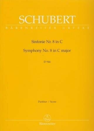SCHUBERT, FRANZ: Sinfonie Nr. 8. Partitur SCHUBERT, FRANZ: Sinfonie Nr. 8. Partitur
