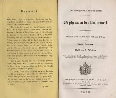 ​OFFENBACH, JACQUES: [LIBRETTI]: Drei frühe Ausgaben in einem Band