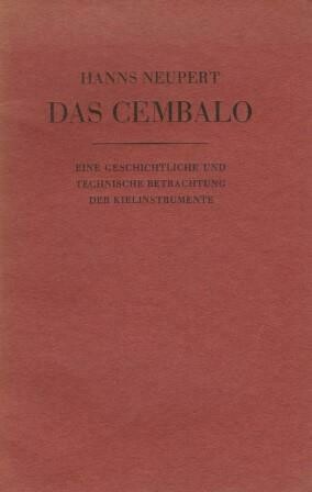 ​NEUPERT, HANNS: Das Cembalo