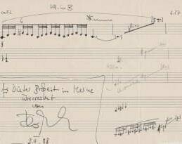 ​MEDEK, TILO (1940-2006): Eigenhändiges musikalisches Albumblatt