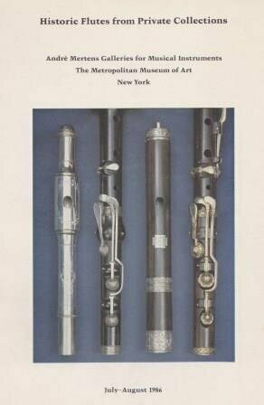 ​LEHMAN, ROBERT H.: Historic Flutes