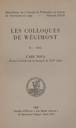 ​KONGRESSBERICHT - WEGIMONT - Les colloques de Wégimont. II - 1955