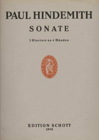 ​HINDEMITH, PAUL: Sonate für zwei Klaviere zu vier Händen (1942)
