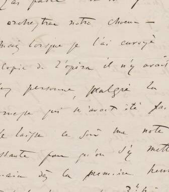 ​DELIBES, LÉO (1836-1891): Eigenhändiger Brief