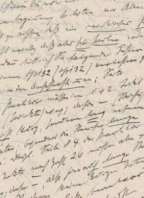 ​REGER, MAX (1873-1916): Eigenhändiger Brief, wenige Monate vor seinem Tod geschrieben