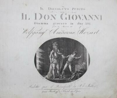 ​MOZART, W.A.: [KV 527] Il Dissoluto Punito osia Il Don Giovanni. Klavierauszug (A.E. Müller)