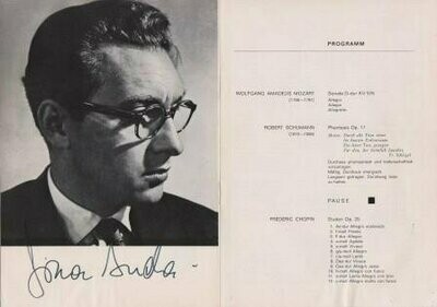 ​ANDA, GEZA (1921-1976): Signiertes Konzertprogramm