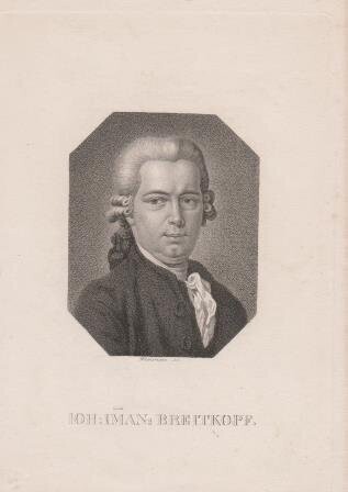 ​BREITKOPF, JOHANN GOTTLOB IMMANUEL - "Ioh: Imman: Breitkopf." Porträt. Kupferstich