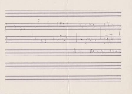 ​BLACHER, BORIS (1903-1975): Eigenhändiges musikalisches Albumblatt