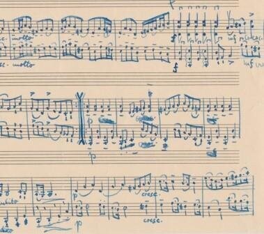 ​DRIESSLER, JOHANNES (1921-1998): Eigenhändiges Musikmanuskript
