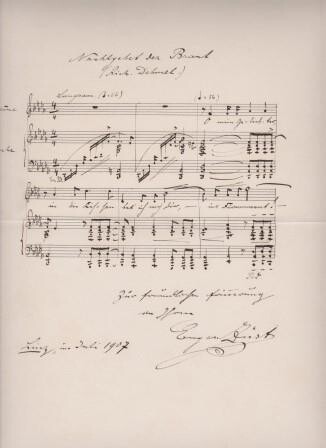 ​ZÜST, EUGEN (1871-1929): Eigenhändiges Albumblatt mit Unterschrift