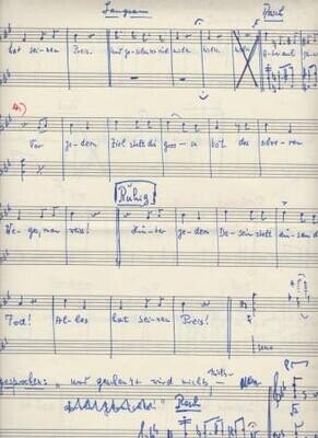 ​PAUELS, HEINZ (1908-1985): Eigenhändiges Musikmanuskript