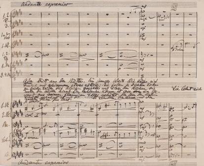 ​WEINGARTNER, FELIX VON (1863-1942): Eigenhändiges Musikmanuskript