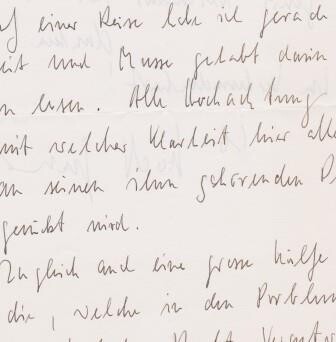 ​GENZMER, HARALD (1909-2007): Eigenhändiger Brief mit Unterschrift
