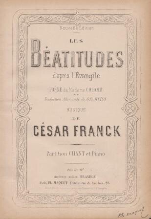 ​FRANCK, CÉSAR: Les Béatitudes