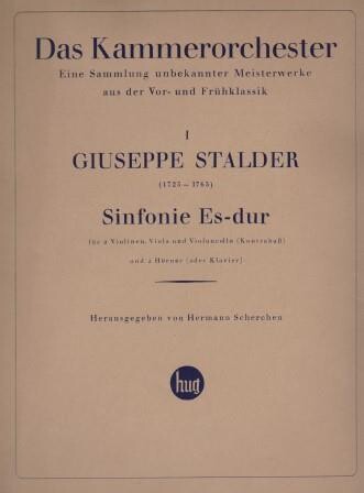 ​STADLER, GIUSEPPE: Sinfonie Es-dur