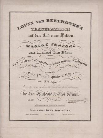​SCHMIDT, J. P.: Louis van Beethoven's Trauermarsch