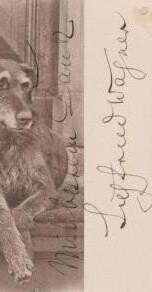 ​WAGNER, SIEGFRIED (1869-1930): Postkarte mit eigenhändigem Dank und Unterschrift