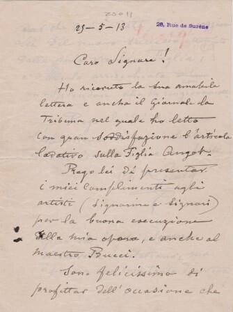 ​LECOCQ, CHARLES (1832-1918): Eigenhändiger Brief