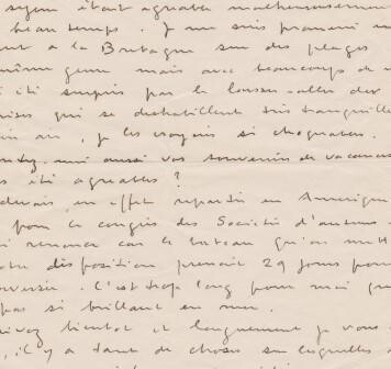 ​HONEGGER, ARTHUR (1892-1955): Eigenhändiger Brief mit Unterschrift