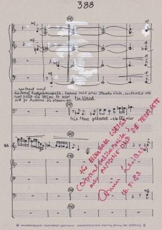 ​SCHIBLER, ARMIN (1920-1986): Eigenhändiges Musikmanuskript