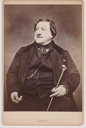 ​ROSSINI, GIOACCHINO: Photographie [von Étienne Carjat].
