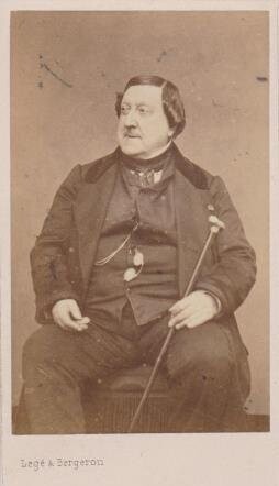 ​ROSSINI, GIOACCHINO: Photographie Carjat & Cie. / Legé & Bergeron Paris