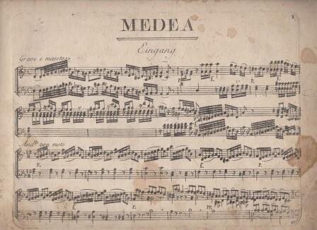 ​BENDA, GEORG: [Medea im Clavierauszug, der Dialog von Gotter. Mannheim, Götz und Companie]