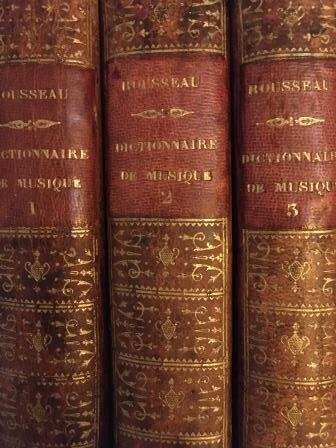 ​ROUSSEAU, JEAN JACQUES: Dictionnaire de musique