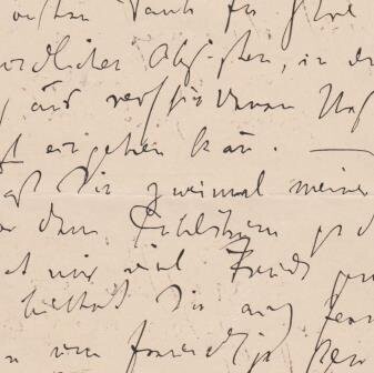​WOLF, HUGO (1860-1903): Eigenhändiger Brief. Perchtoldsdorf 22.5.1888. An Theodor Helm