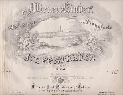 ​STRAUSS, JOSEF: Wiener Kinder. Walzer