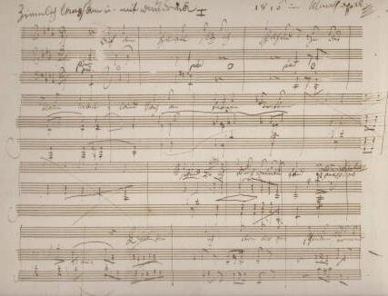 ​BEETHOVEN, LUDWIG VAN: An die ferne Geliebte. Faksimile